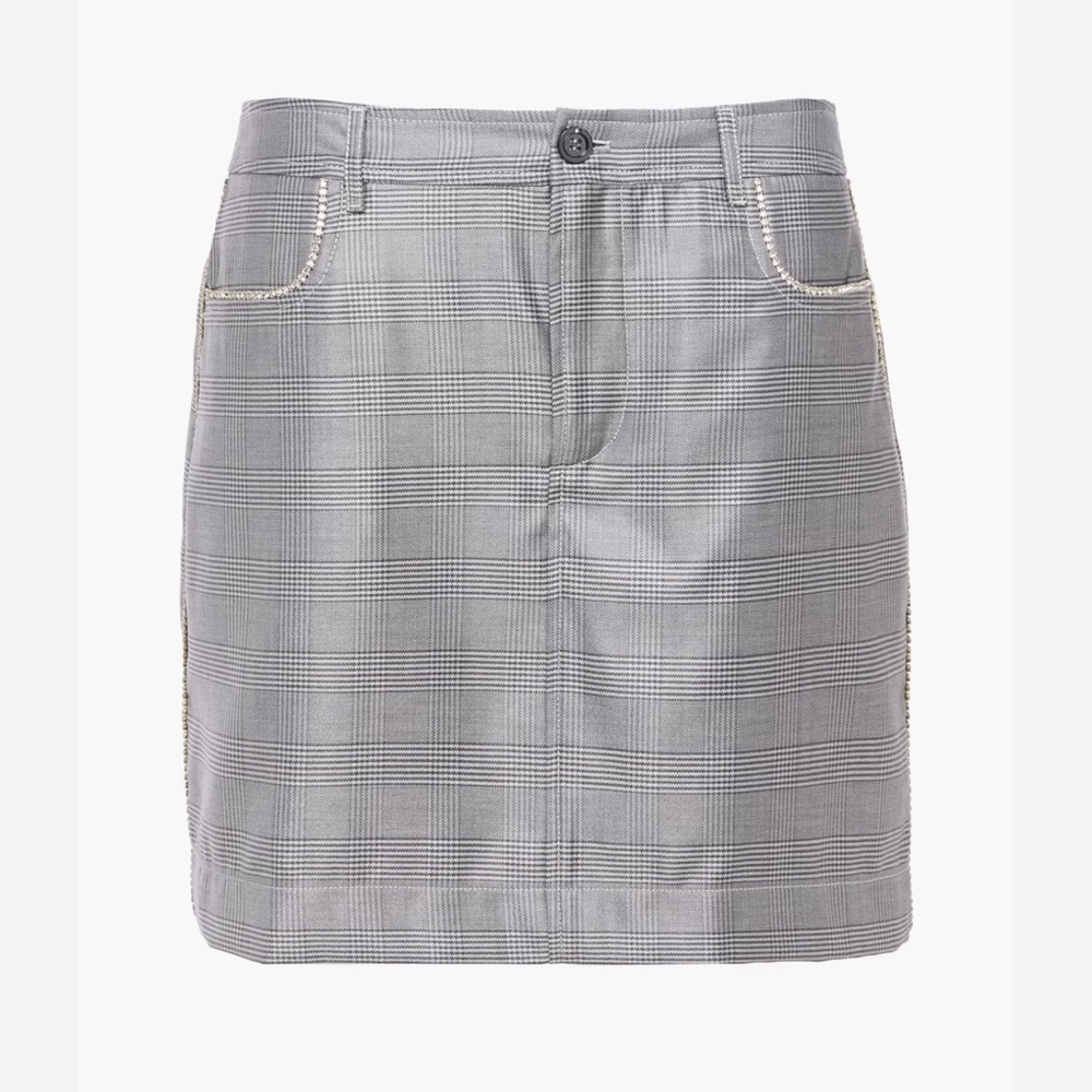 GANNI Crystal-embellished miniskirt, EU 36